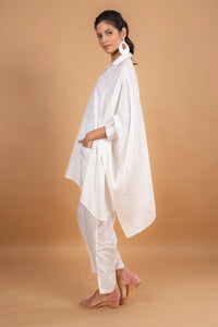 Anannasa Solid Easy Top Off White