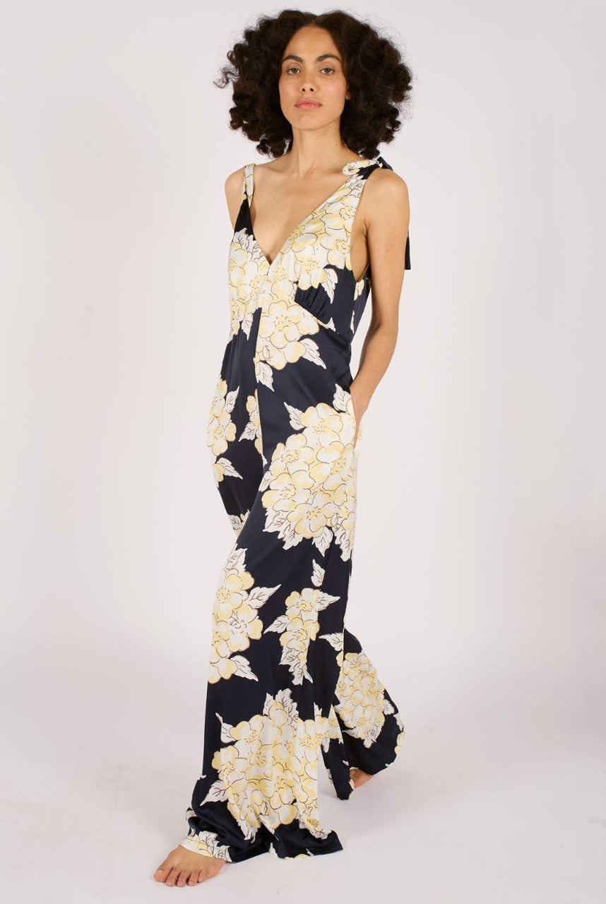 Traffic People Gracie Jumpsuit Navy/Cream