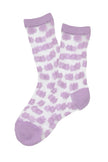 Olga De Polga Posie Netting Socks Lavender