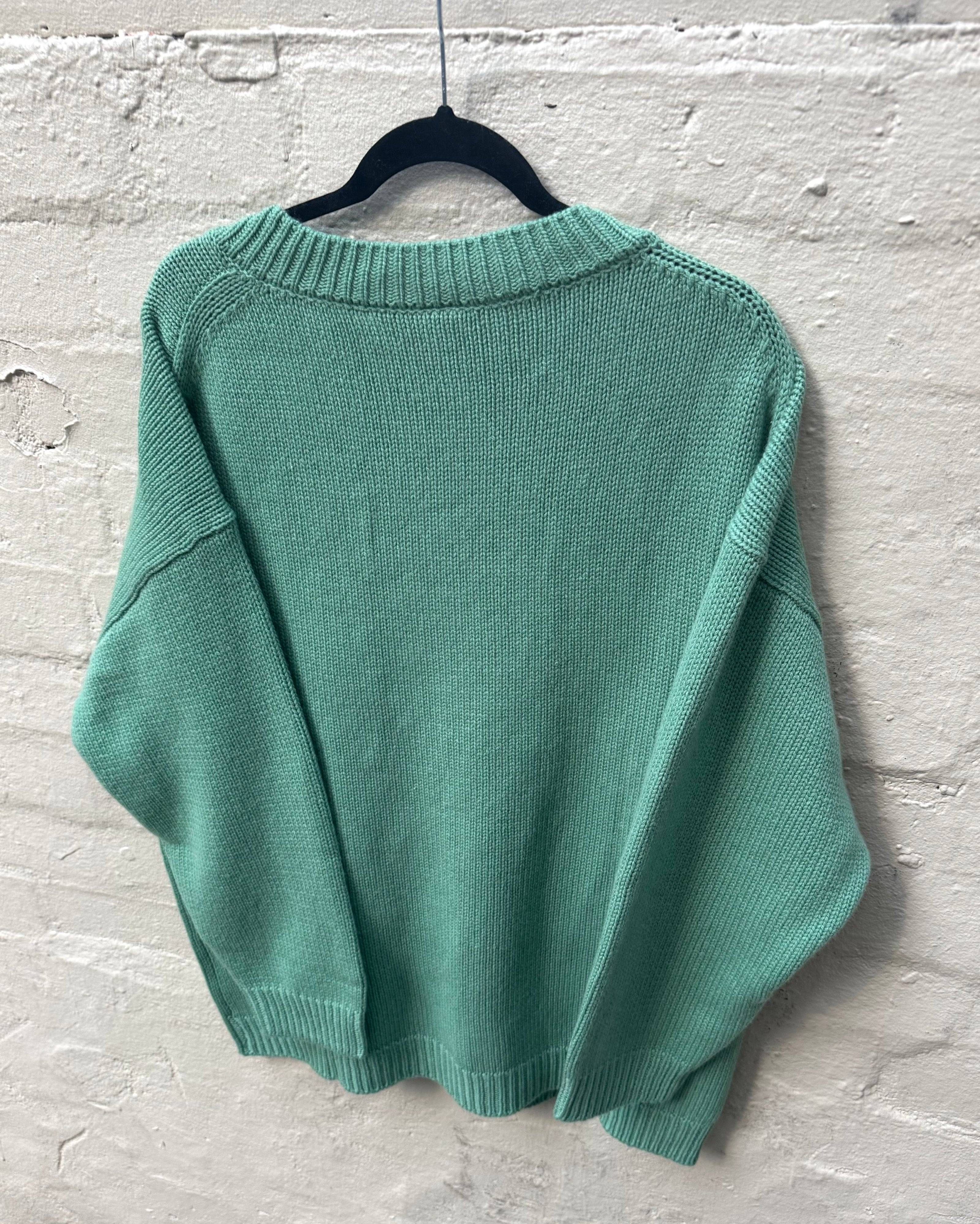 M. A. Dainty Cradle Jumper Green Apple