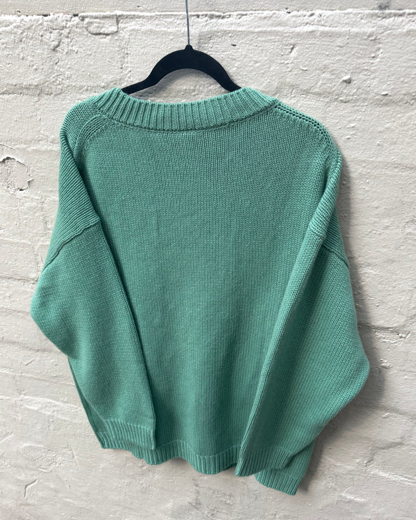 M. A. Dainty Cradle Jumper Green Apple