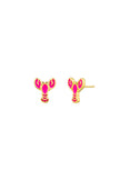Tiger Tree Pink Lobster Studs