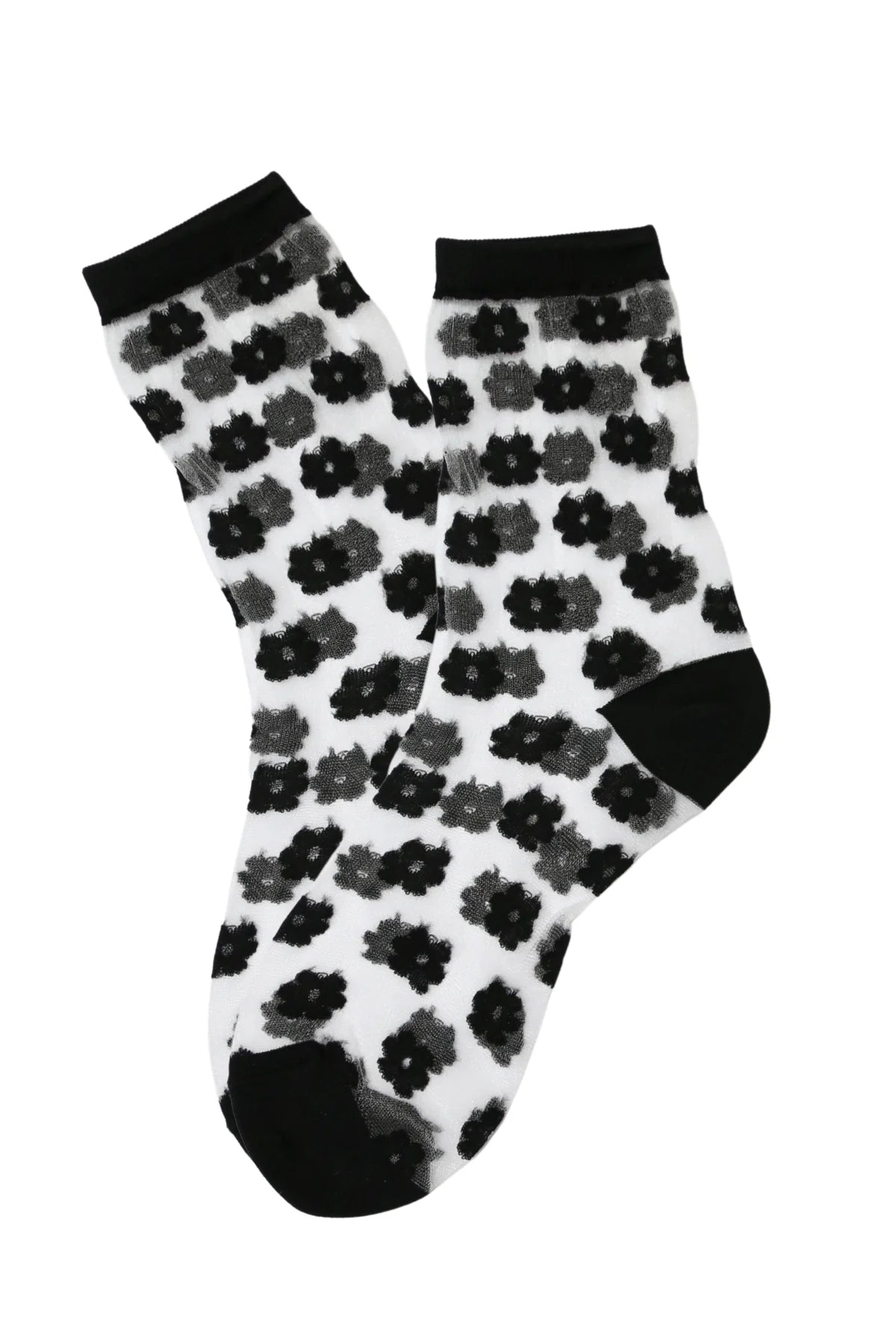 Olga De Polga Posie Netting Socks Black