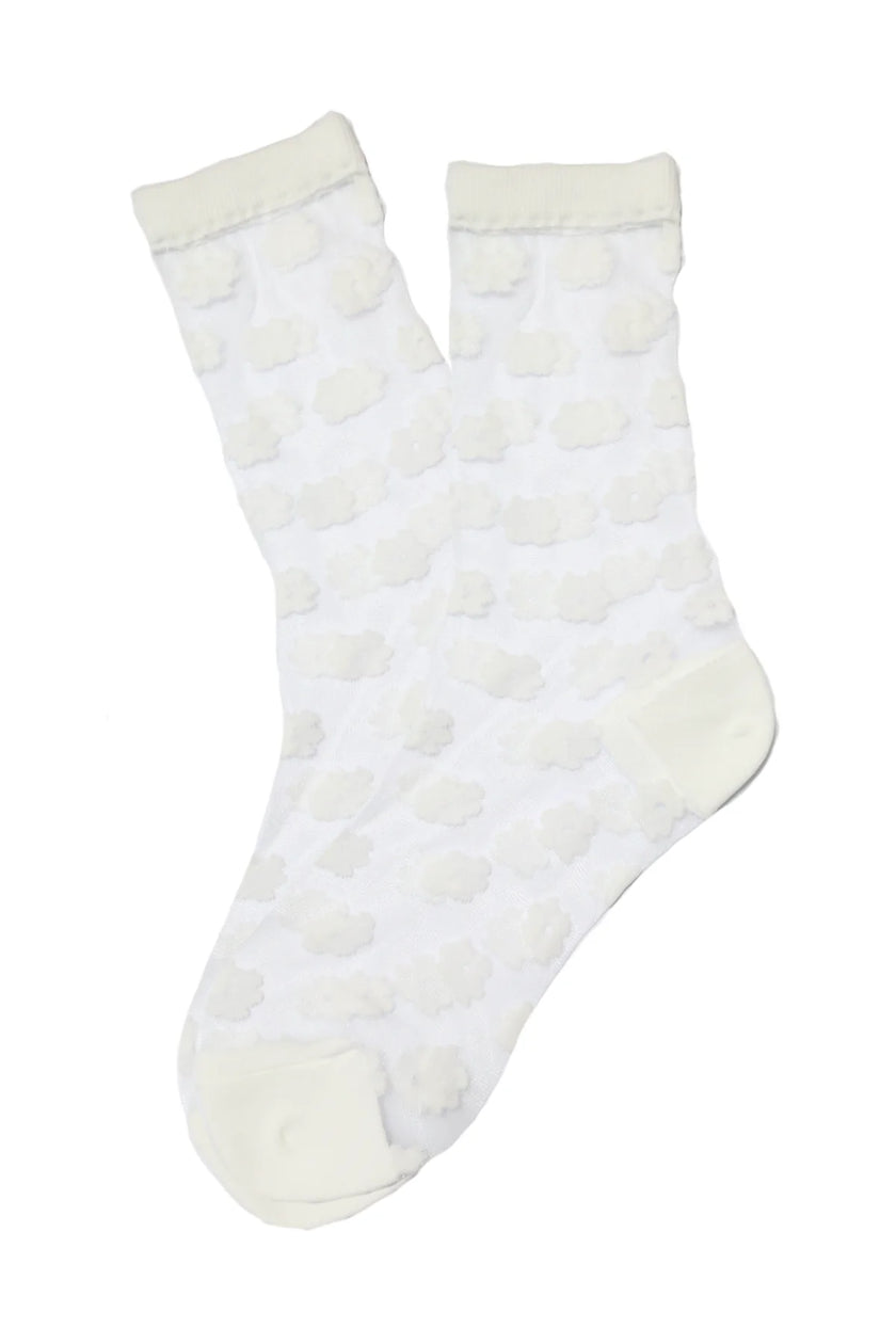 Olga De Polga Posie Netting Socks White