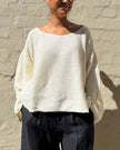 Milkman Waffle Knit Top Cream