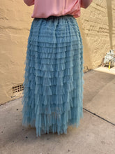 Load image into Gallery viewer, Trio Rouge Beth Tulle Skirt Sky Blue
