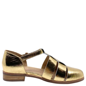 Mollini Quizzed Gold Shine Leather