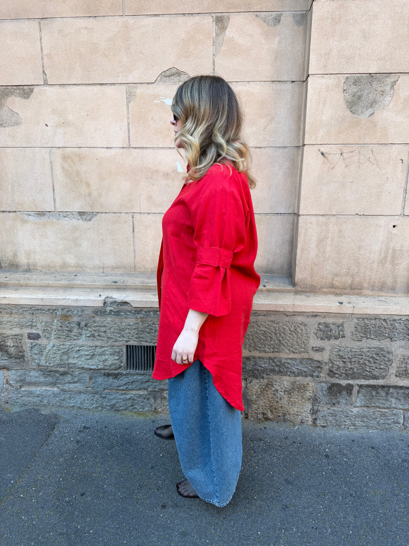 Milkman Long Blouse Salsa