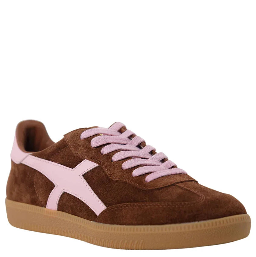 Goodsole 2001 Crossroads Sneakers Coffee/ Candy Pink Suede