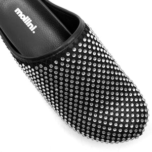 Mollini Venela Black Jewel Mesh Leather