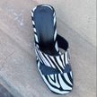 Mollini Neomi Heel Sandals Zebra/ Black Pony