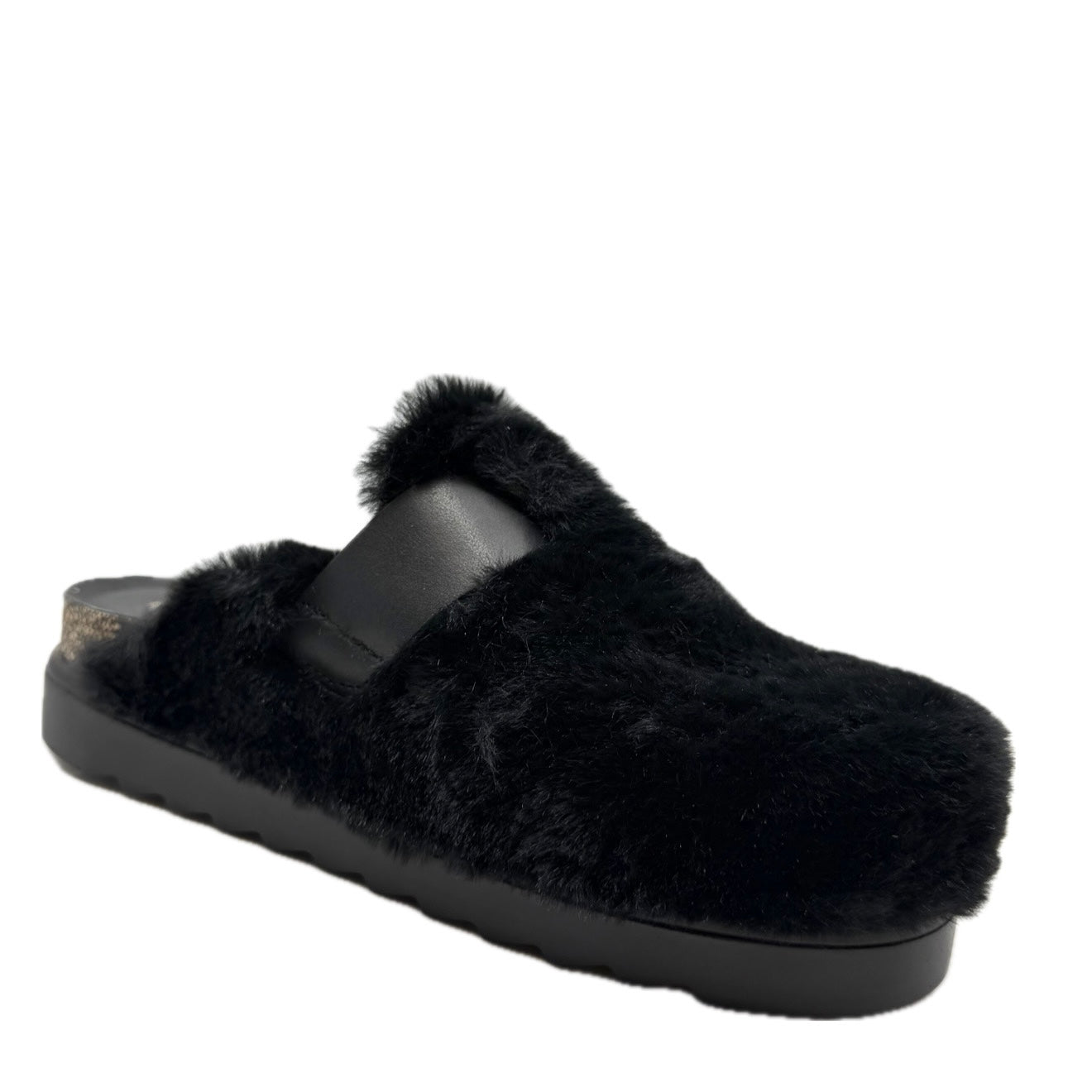 Yokono Tunez 651 Fluffy Mule Black