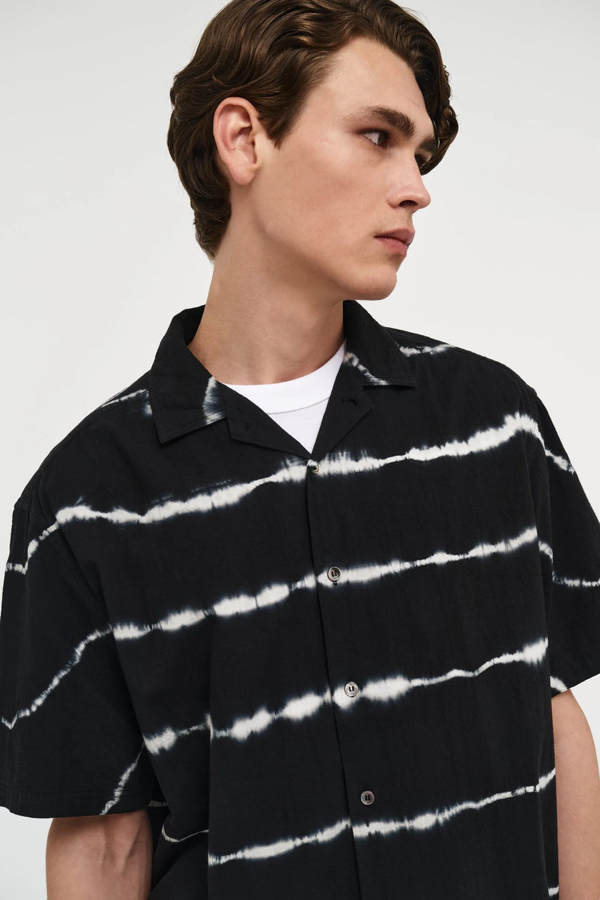 Neuw Denim Dye Stripe SS Shirt Black