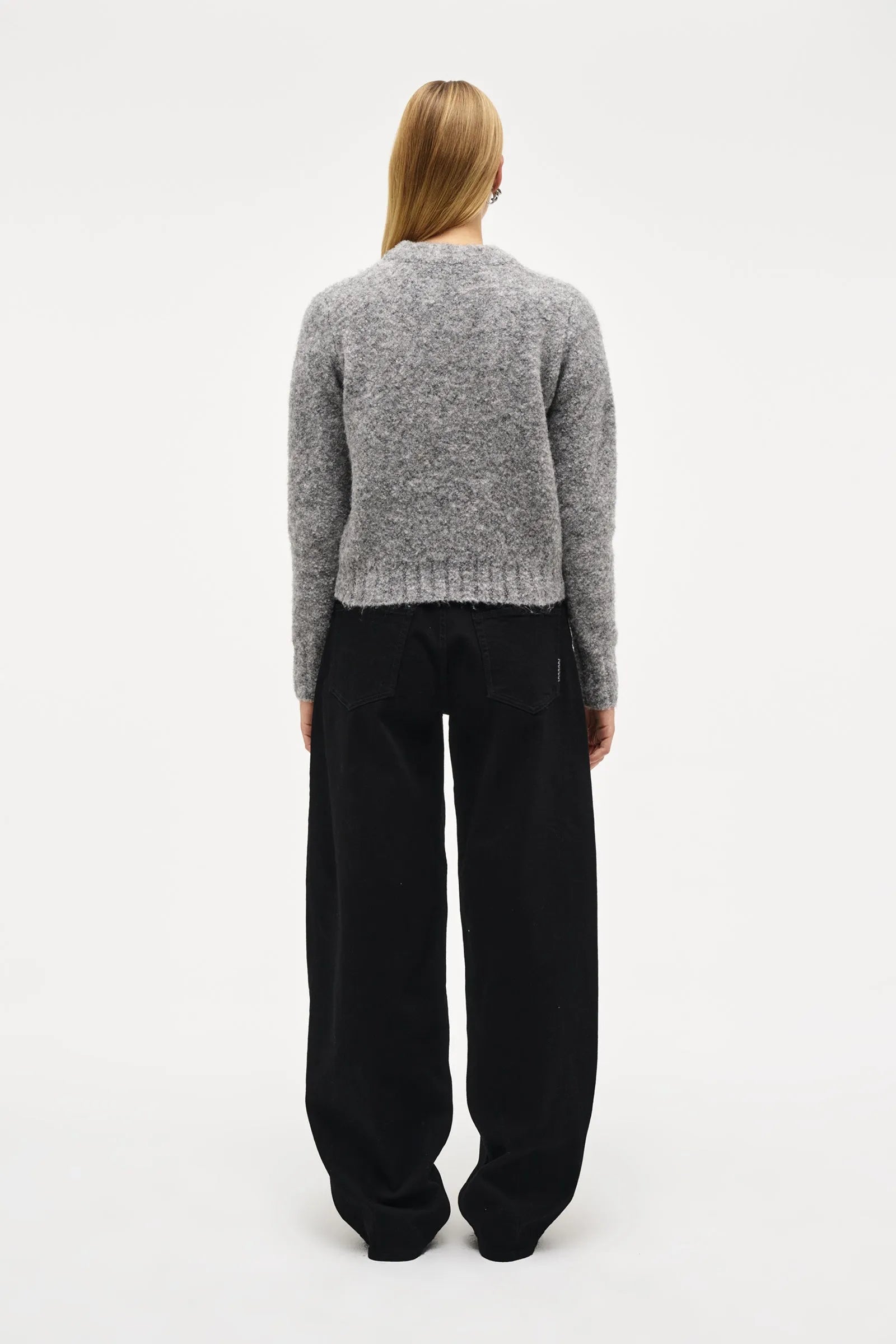 Neuw Denim Boucle Crew Charcoal Marle
