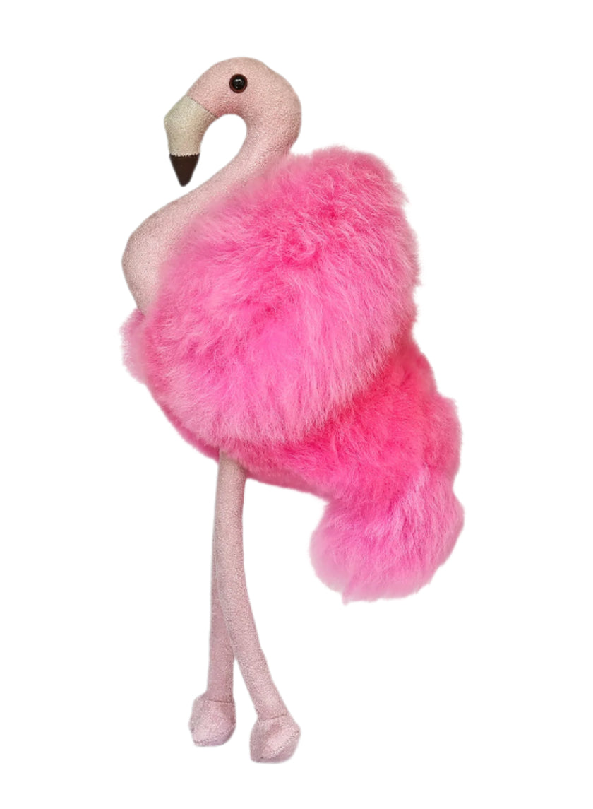 Auskin Collectible Alpaca Huacaya Flamingo Fuchsia 30cm