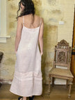 Miss Rose Sister Violet Isadore Cami Linen Dress Powder Pink