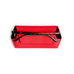 Fox and Leo Slimline Leather Glasses Case Poppy