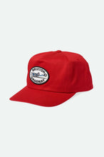 Load image into Gallery viewer, Brixton Dragway MP Snapback Dark Red
