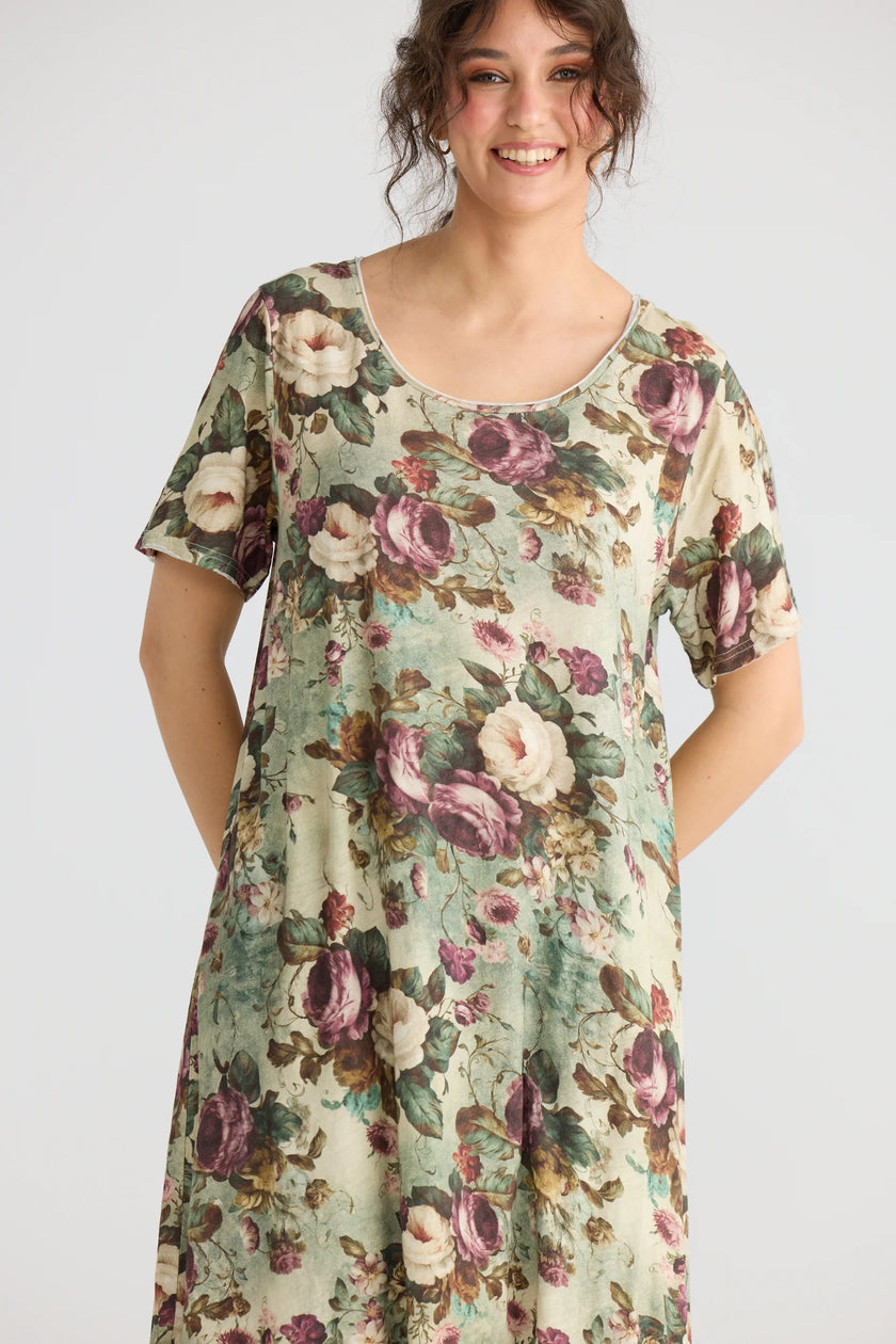 Miss Rose Sister Violet Bloomsbury Dress Vintage Rose Floral