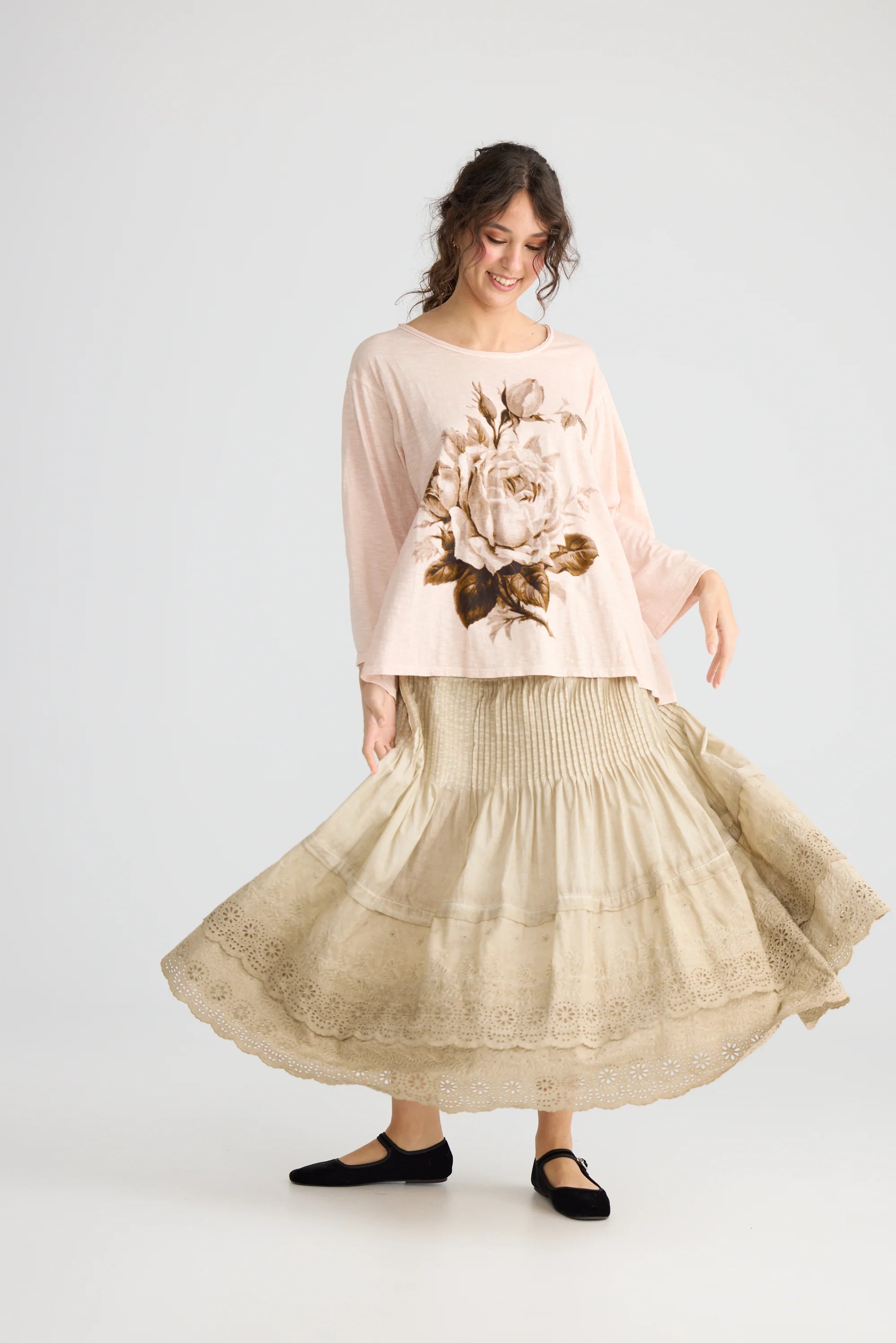 Miss Rose Sister Violet A Date With Mabel Skirt Cream
