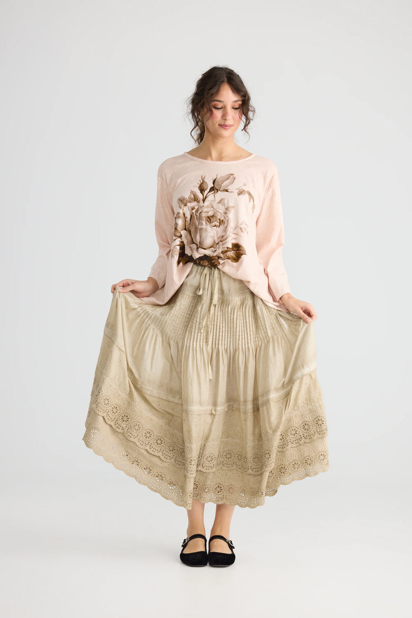 Miss Rose Sister Violet A Date With Mabel Skirt Cream
