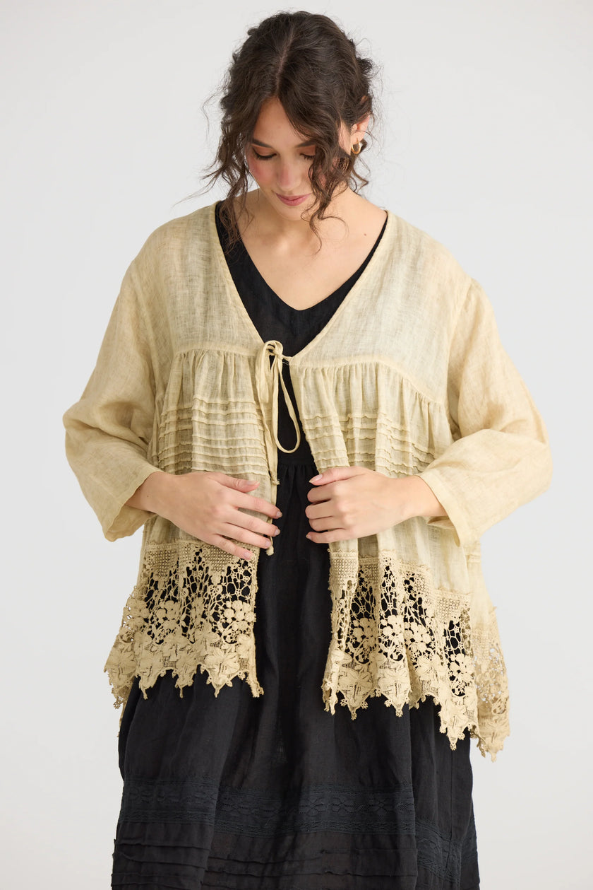 Miss Rose Sister Violet Miss Frangipani Shirt Cream