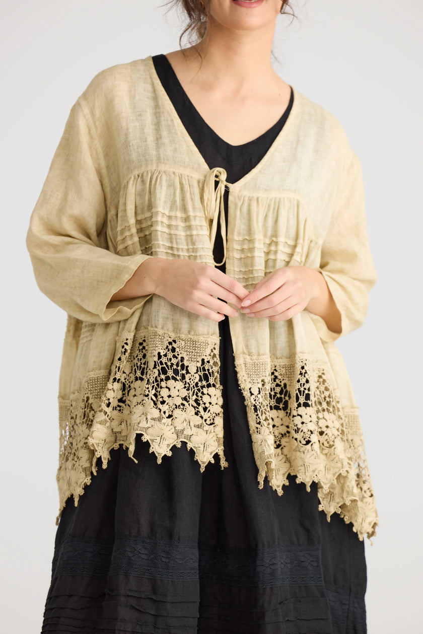 Miss Rose Sister Violet Miss Frangipani Shirt Cream