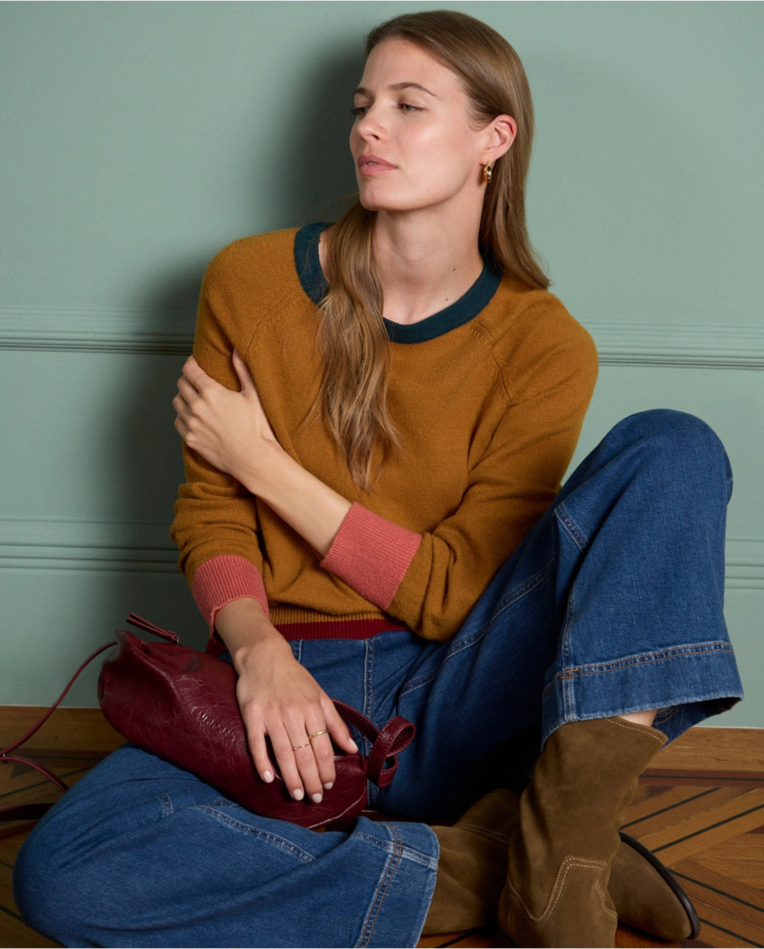 Surkana Liko Round Neck Sweater Camel
