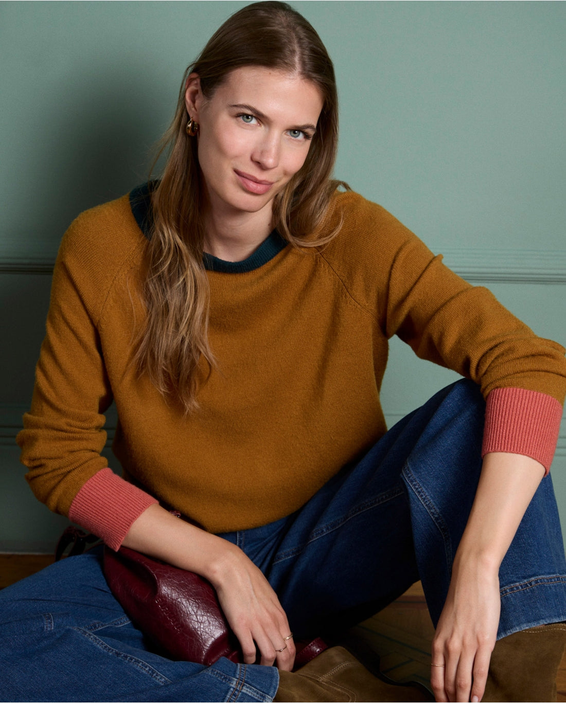 Surkana Liko Round Neck Sweater Camel