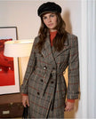 Surkana Maco Check Coat Camel