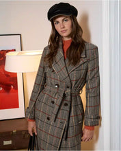 Load image into Gallery viewer, Surkana Maco Check Coat Camel
