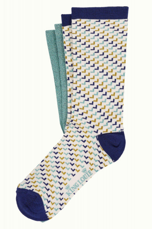 King Louie Gift Box Socks Cubanelle Streeple Blue