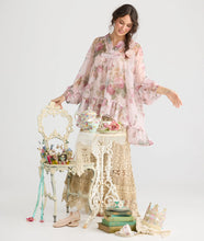 Load image into Gallery viewer, Miss Rose Sister Violet Passionflower Lace Skirt Cream
