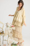 Miss Rose Sister Violet Miss Frangipani Shirt Cream