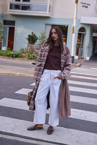 Barry Made Holmsen Trench Choc/ Camel Check