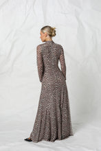 Load image into Gallery viewer, Kachel Kennedy Mesh Dress Snow Leopard
