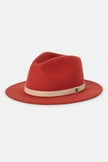 Brixton Messer Fedora Red Earth/Wax Paper