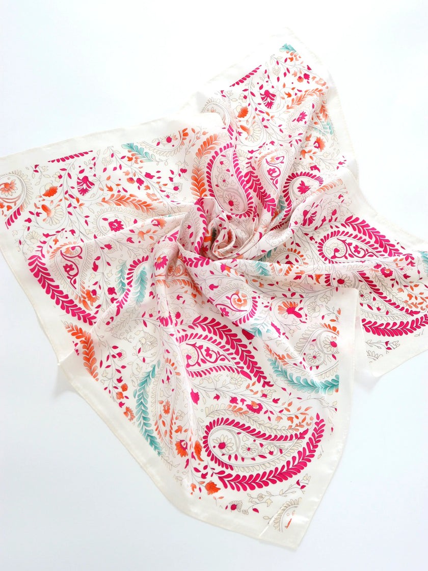 Angels Whisper Camile Patterned Bandana Scarf Pink