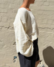 Milkman Waffle Knit Top Cream