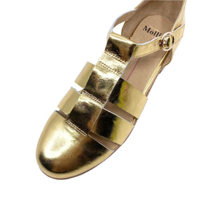 Mollini Quizzed Gold Shine Leather