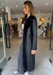 DEA The Label Faux Shearling Trench Black