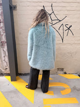 Load image into Gallery viewer, Cinnamon Creations KRE1176 Faux Fur Coat Blue
