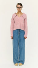 Load image into Gallery viewer, Staple The Label Cleo Polo Jumper Pink Marle
