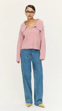 Load image into Gallery viewer, Staple The Label Cleo Polo Jumper Pink Marle
