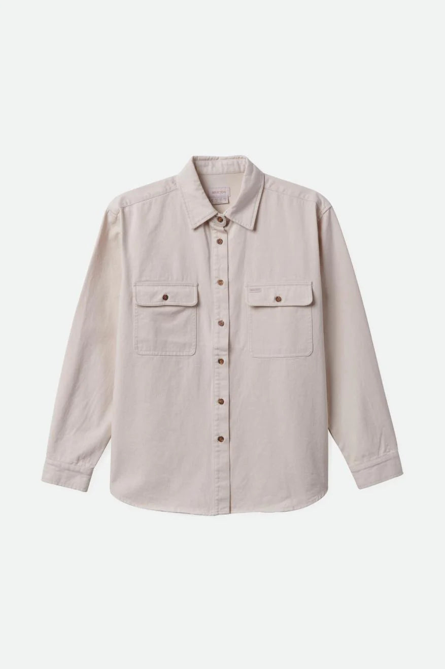 Brixton Bowery Boyfriend Overshirt Natural