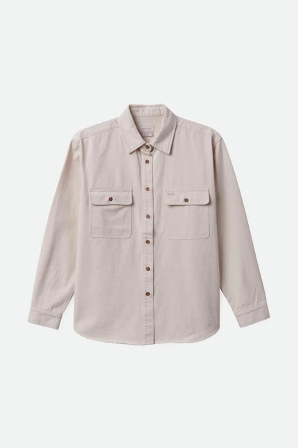 Brixton Bowery Boyfriend Overshirt Natural