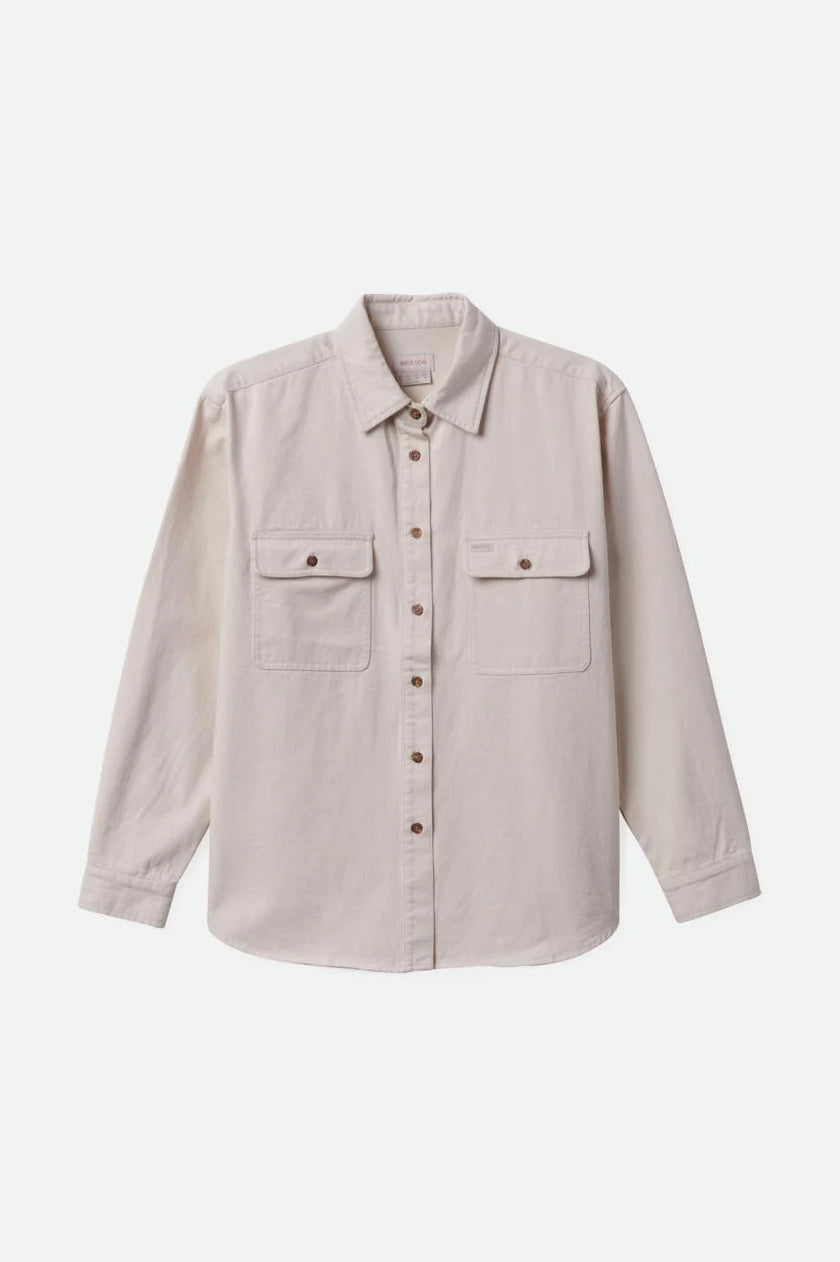 Brixton Bowery Boyfriend Overshirt Natural