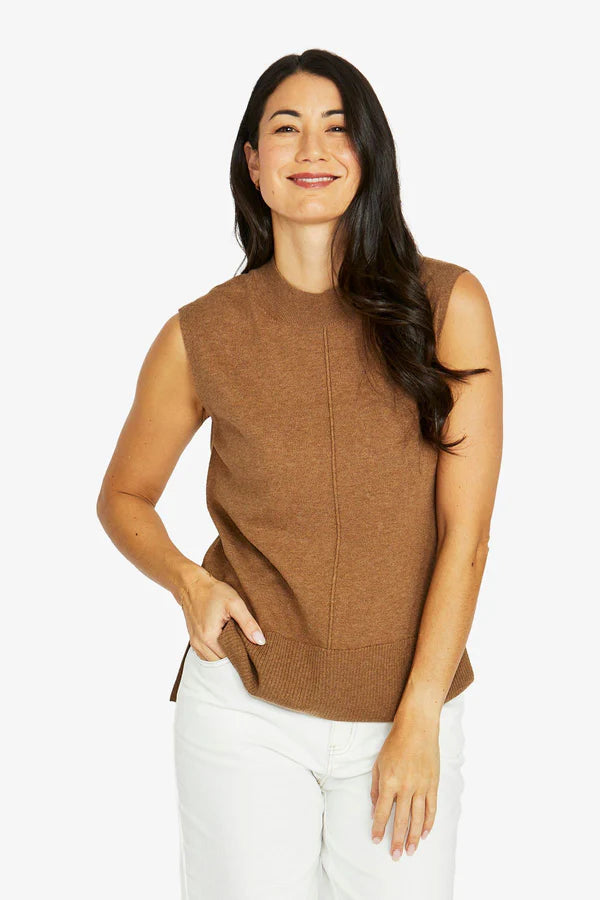 Jump Seam Detail Vest Hazel Marle