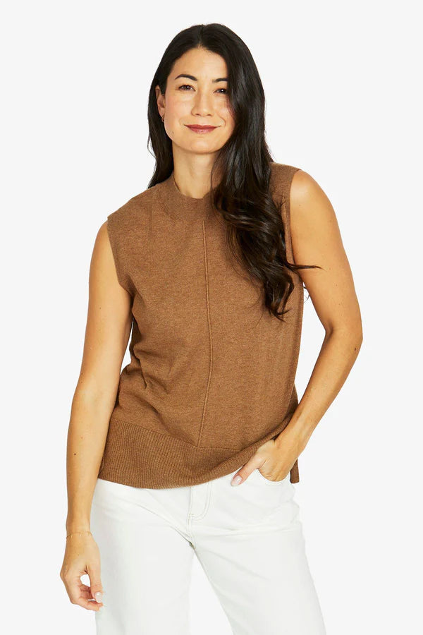 Jump Seam Detail Vest Hazel Marle