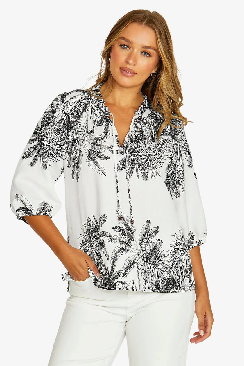 Jump Bahamas Shirt Ivory/Black